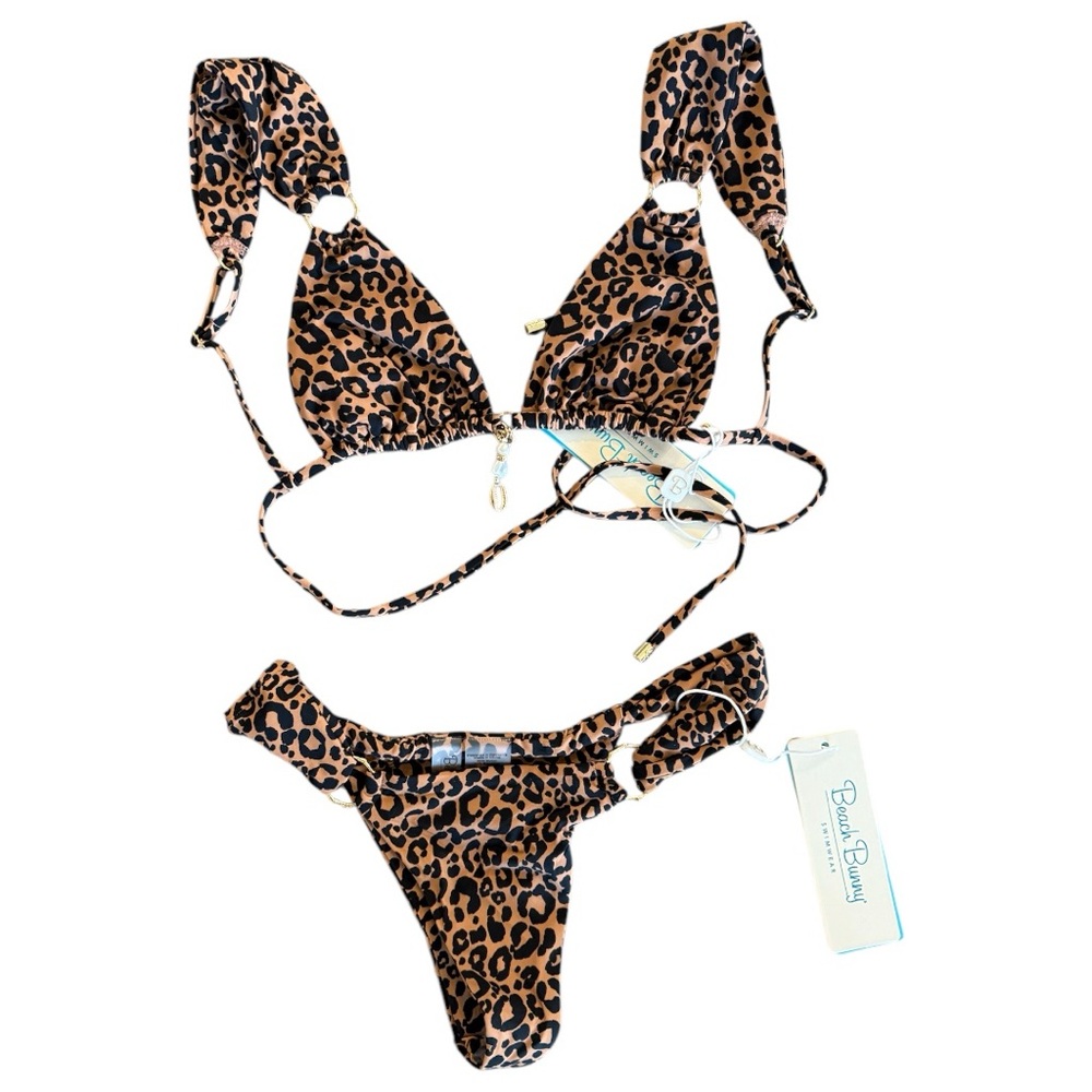 Beach Bunny Leopard Print Bikini Set